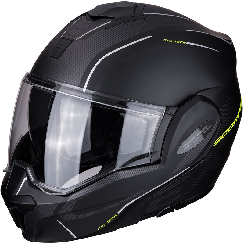 Čelada Scorpion EXO-TECH Time-Off black-fluo yellow