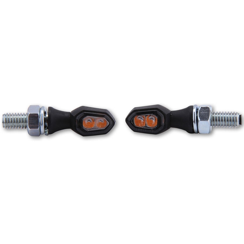 Smerniki za motor Highsider Smart Crumb LED črno-dimljeni