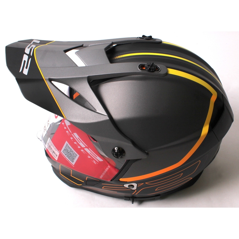 Enduro čelada LS2 MX436 Pioneer Element črna mat - razred II