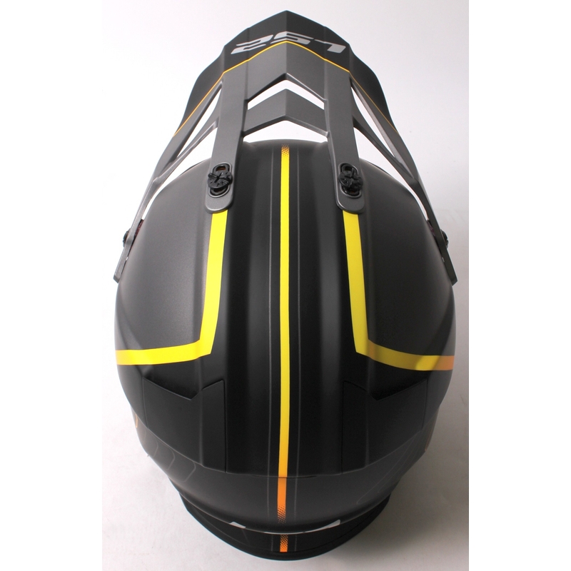 Enduro čelada LS2 MX436 Pioneer Element črna mat - razred II