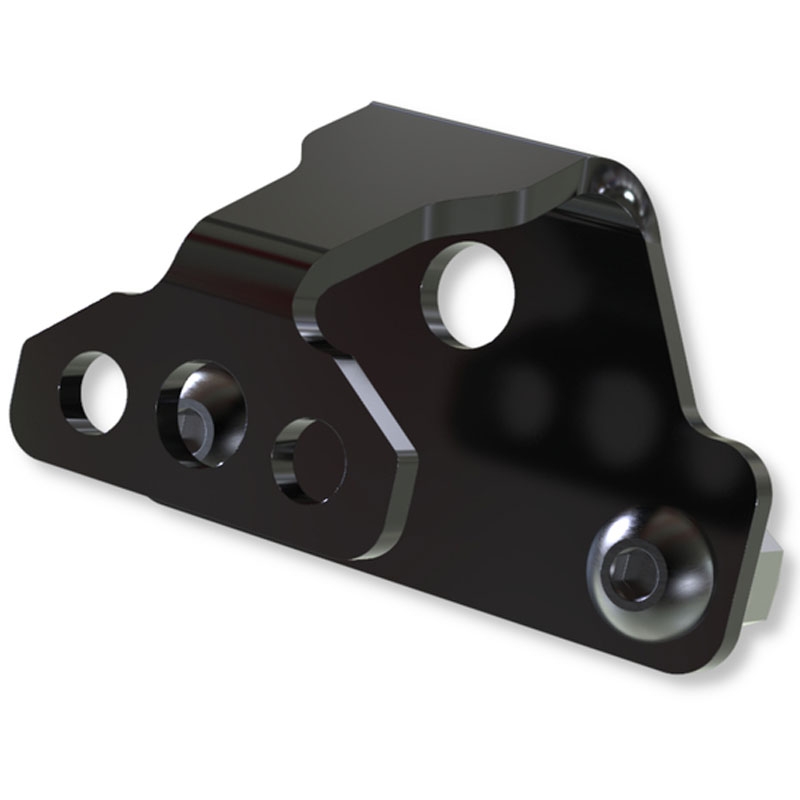 Držalo za luč registrske tablice Highsider Pro S črno