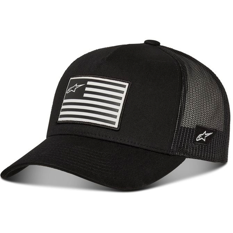 Črna kapa Alpinestars Flag Snap