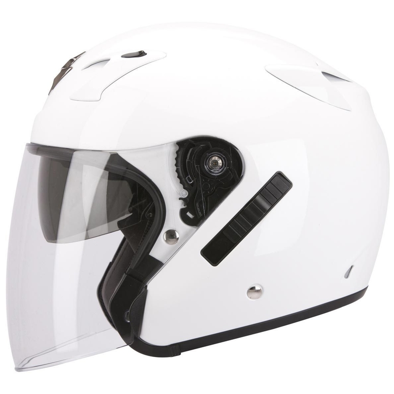 Odprta motoristična čelada Scorpion EXO-220 bela razprodaja