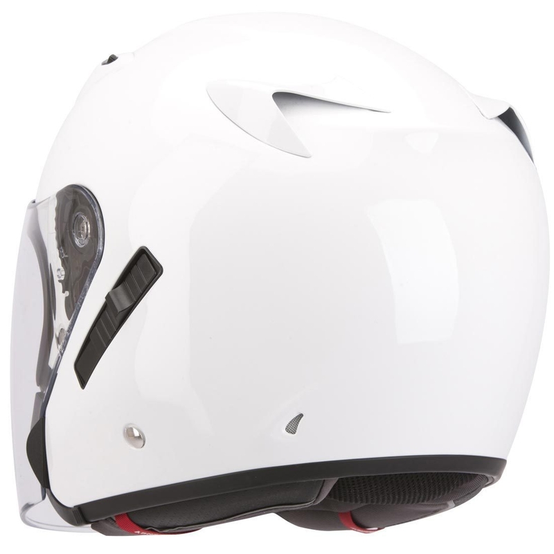 Odprta motoristična čelada Scorpion EXO-220 bela razprodaja