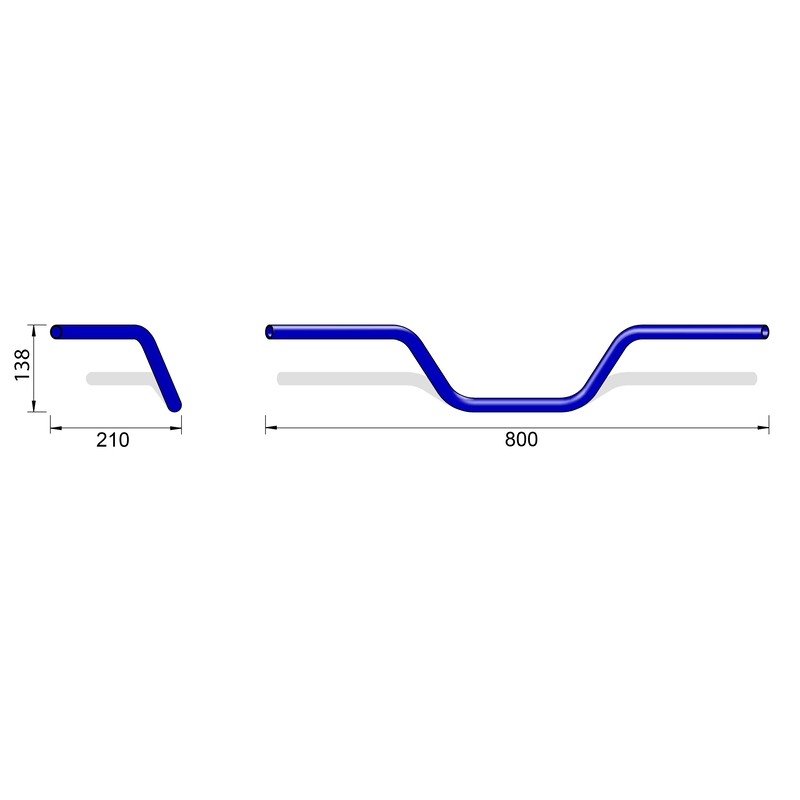 Krmilo za motor Highsider Pro Touring L03 7/8 palca kromirano