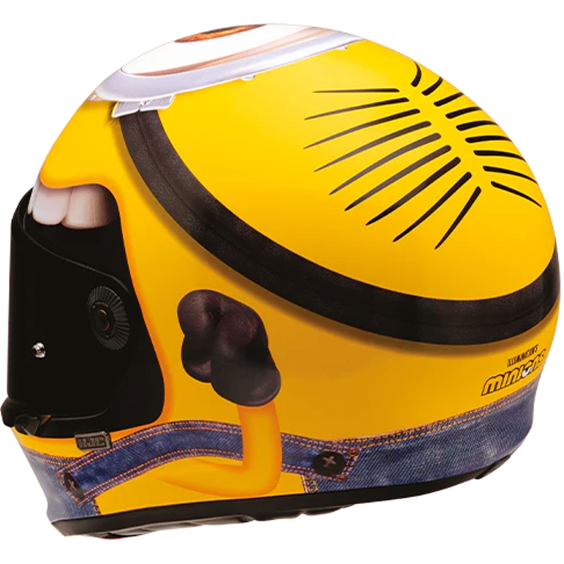 Moto čelada HJC V10 Stuart Minions MC3 z integriranim obrazom rumeno-modra