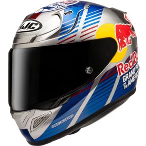 Celoobrazna motoristična čelada HJC RPHA 12 Red Bull Austin GP II MC21 modro-siva