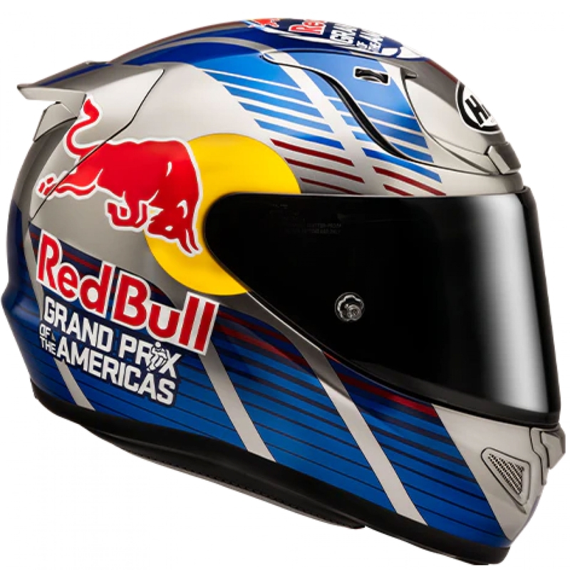 Celoobrazna motoristična čelada HJC RPHA 12 Red Bull Austin GP II MC21 modro-siva