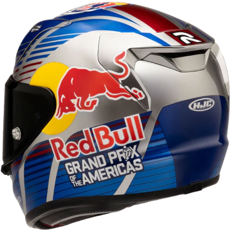 Celoobrazna motoristična čelada HJC RPHA 12 Red Bull Austin GP II MC21 modro-siva