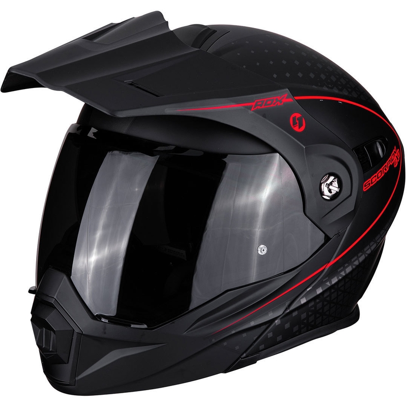 Obračalna enduro čelada Scorpion ADX-1 Horizon black-fluo red