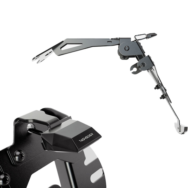 Držalo za registrsko tablico z osvetlitvijo Highsider Akron RS PRO Aprilia črno