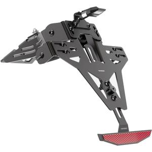Nosilec registrske tablice z osvetlitvijo Highsider Akron RS PRO Honda CBR 650 F črne barve