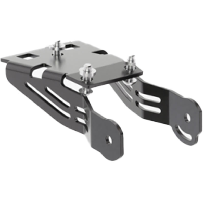Nosilec registrske tablice z osvetlitvijo Highsider Akron RS PRO Honda CBR 650 F črne barve