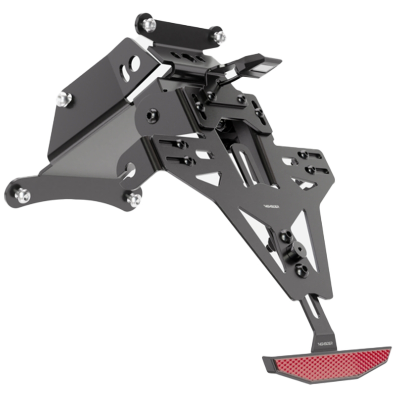 Držalo za registrsko tablico z osvetlitvijo Highsider Akron RS PRO HUSQVARNA 701 črno