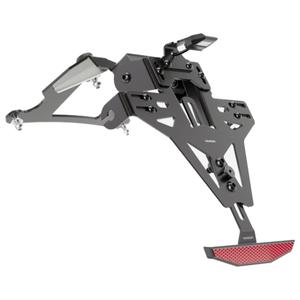 Držalo za registrsko tablico z osvetlitvijo Highsider Akron RS PRO Kawasaki Z750, Z1000 črno