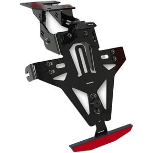 Nosilec registrske tablice z osvetlitvijo Highsider Akron RS PRO Kawasaki Z 1000 črn