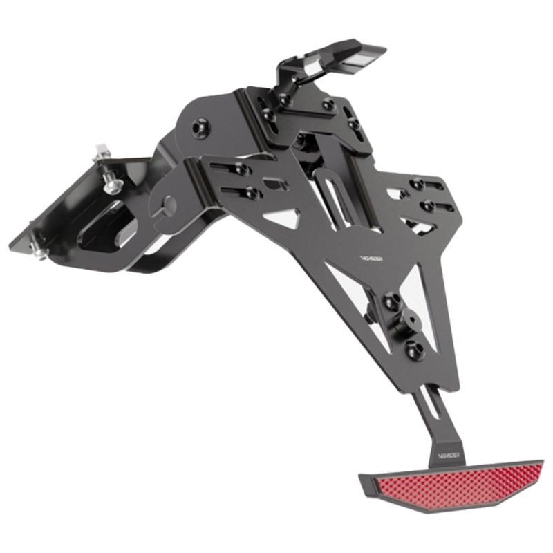Držalo za registrsko tablico z osvetlitvijo Highsider Akron RS PRO Kawasaki Z650, Ninja 650 črno