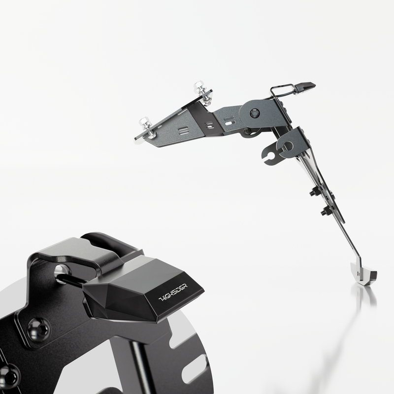 Nosilec registrske tablice z osvetlitvijo Highsider Akron RS PRO Kawasaki Z 900, Z H2 črn