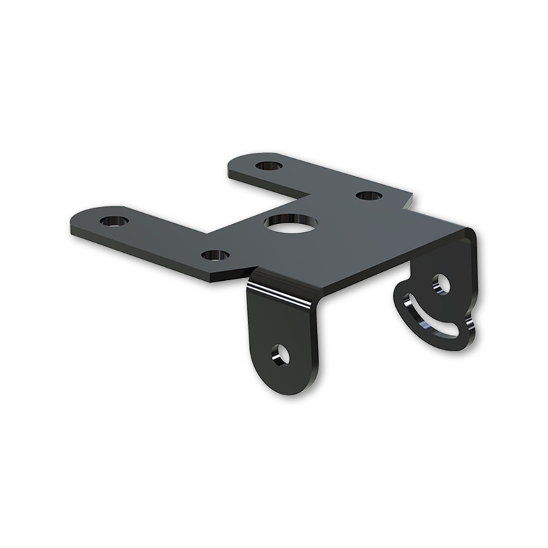 Nosilec registrske tablice z osvetlitvijo Highsider Akron RS PRO Yamaha YZF-R1,R6 črne barve