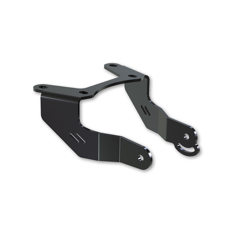 Nosilec registrske tablice z osvetlitvijo Highsider Akron RS PRO Yamaha MT-09 črne barve