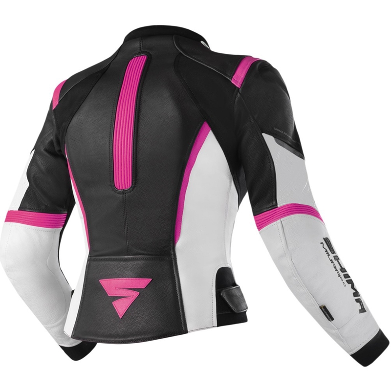 Ženska motoristična jakna Shima Miura 2.0 Black, White and Pink
