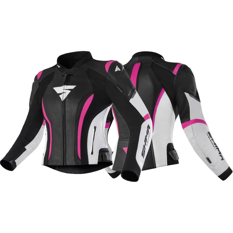 Ženska motoristična jakna Shima Miura 2.0 Black, White and Pink