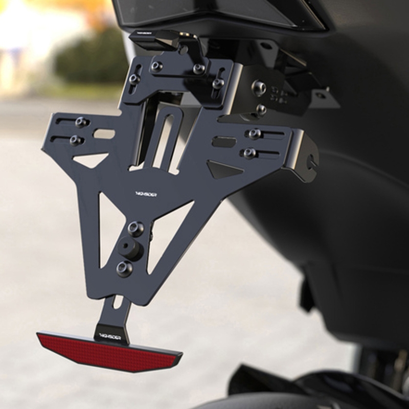 Nosilec registrske tablice z osvetlitvijo Highsider Akron RS PRO Ducati Supersport S črn