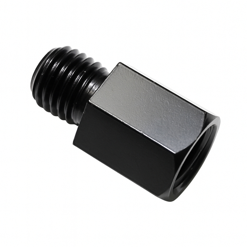 Adapter za pametno ogledalo Highsider z desnega navoja M10 na desni navoj M10, črne barve