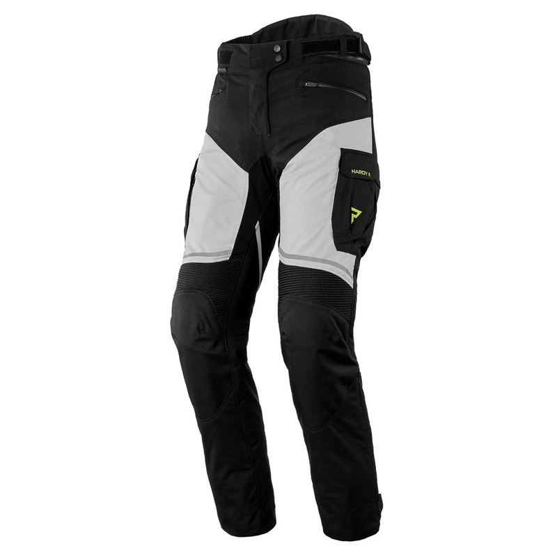 Rebelhorn Hardy II Grey-Black-Fluo Yellow Motoristične hlače za ženske razprodaja
