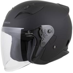 Cassida Reflex 2.0 Solid odprta motoristična čelada mat črno-temno siva