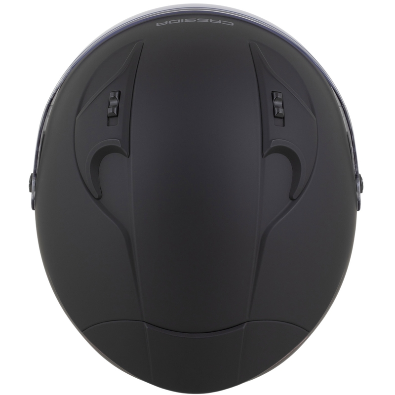 Cassida Reflex 2.0 Solid odprta motoristična čelada mat črno-temno siva
