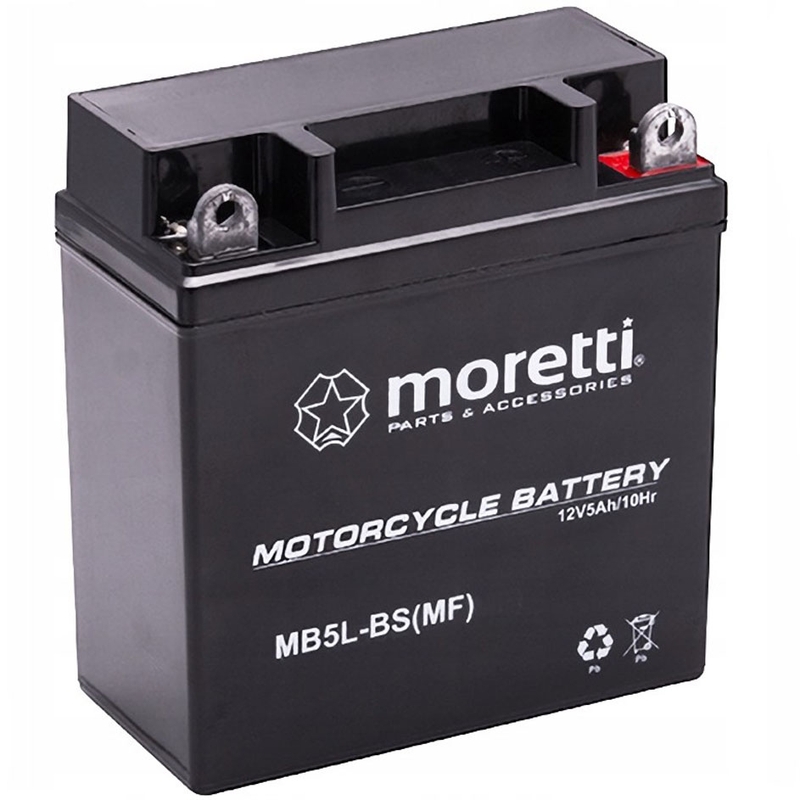 Gel baterija brez vzdrževanja Moretti MB5L-BS, 12V 5Ah brez voltmetra