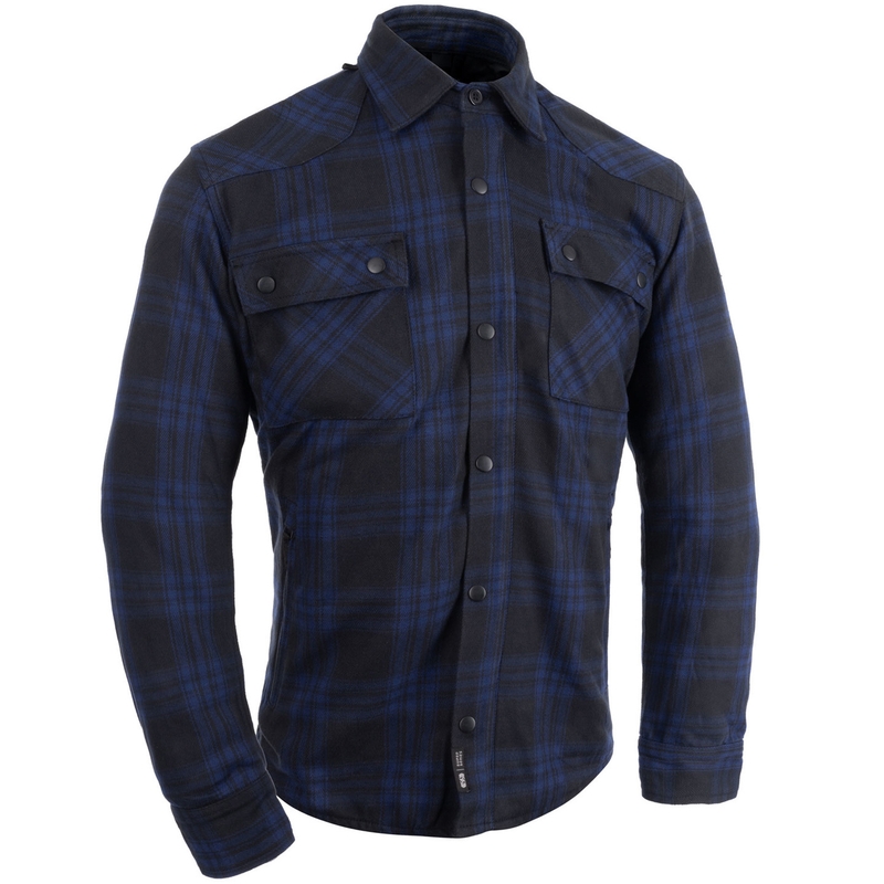 Moto majica Oxford Kickback 3.0 modra