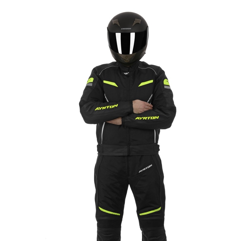 Ayrton Optimus črno-fluo rumeni moški kombinezoni razprodaja