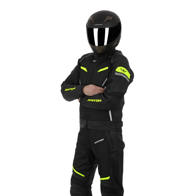 Ayrton Optimus črno-fluo rumeni moški kombinezoni razprodaja