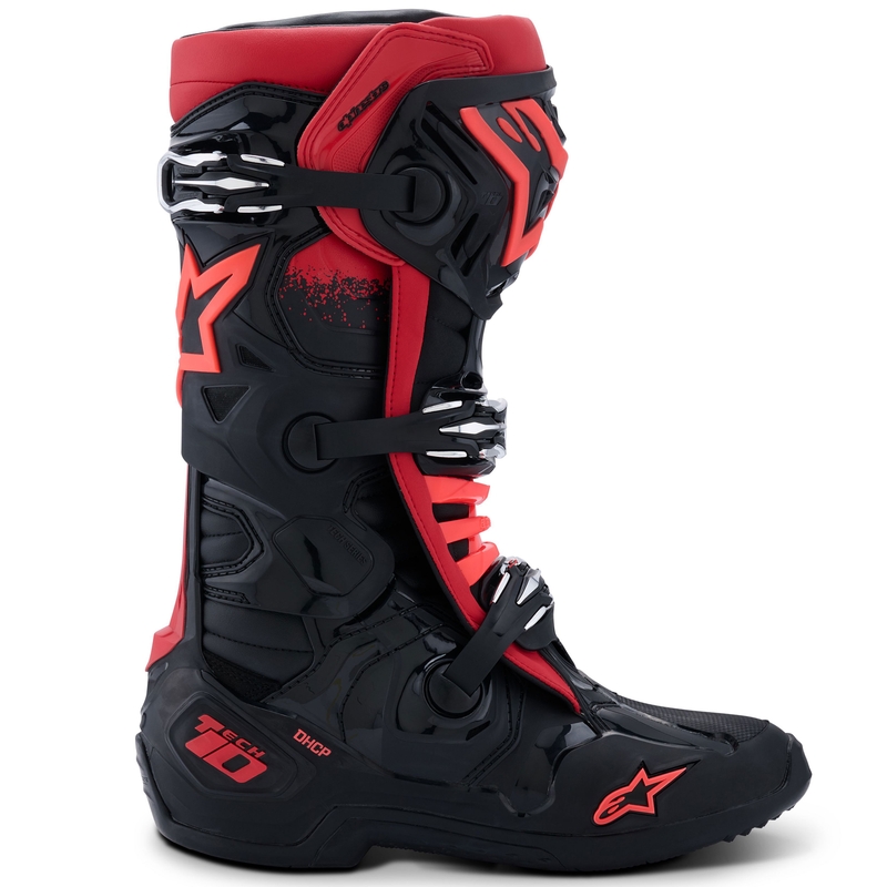Moto škornji Alpinestars Tech 10 črno-rdeči