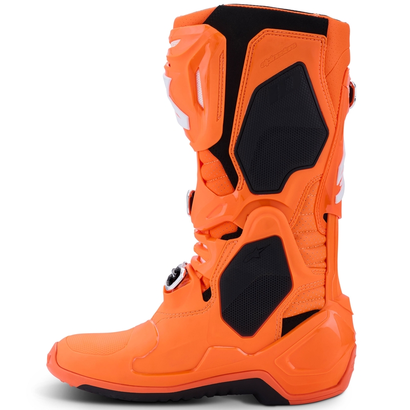 Moto škornji Alpinestars Tech 10 Supervented fluo oranžno-črno-beli
