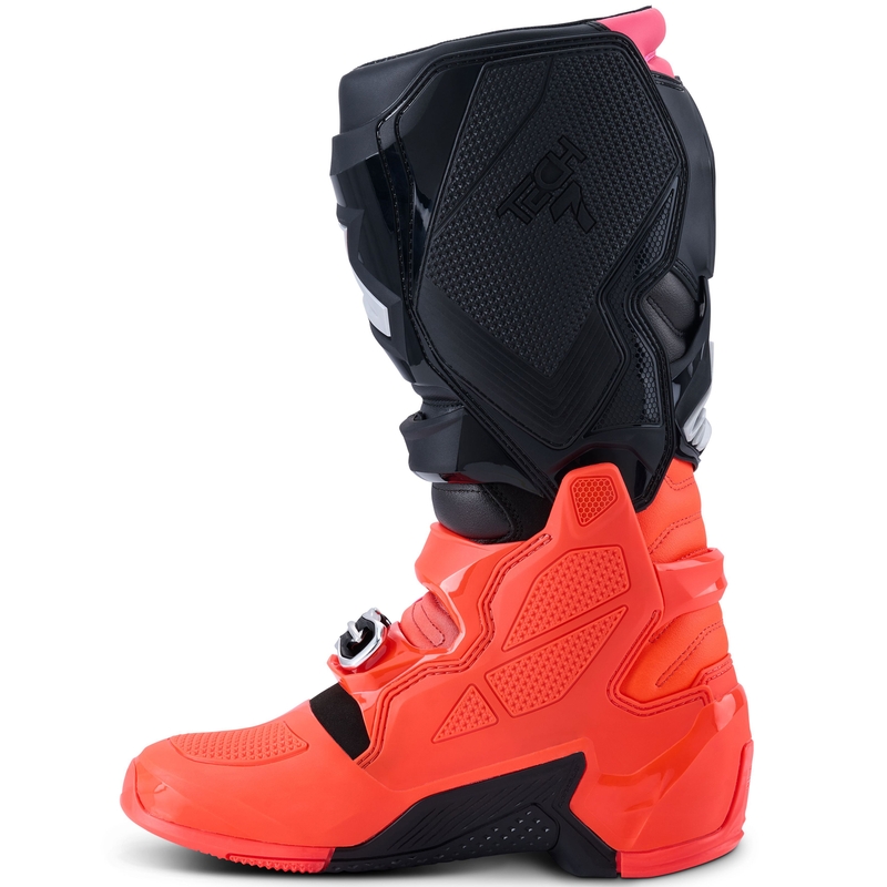 Moto škornji Alpinestars Tech 7 črno-fluo rdeče-fluo roza