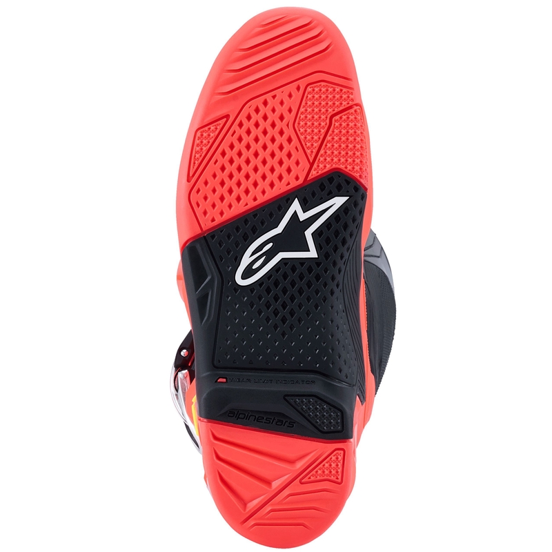 Moto škornji Alpinestars Tech 7 črno-fluo rdeče-fluo roza