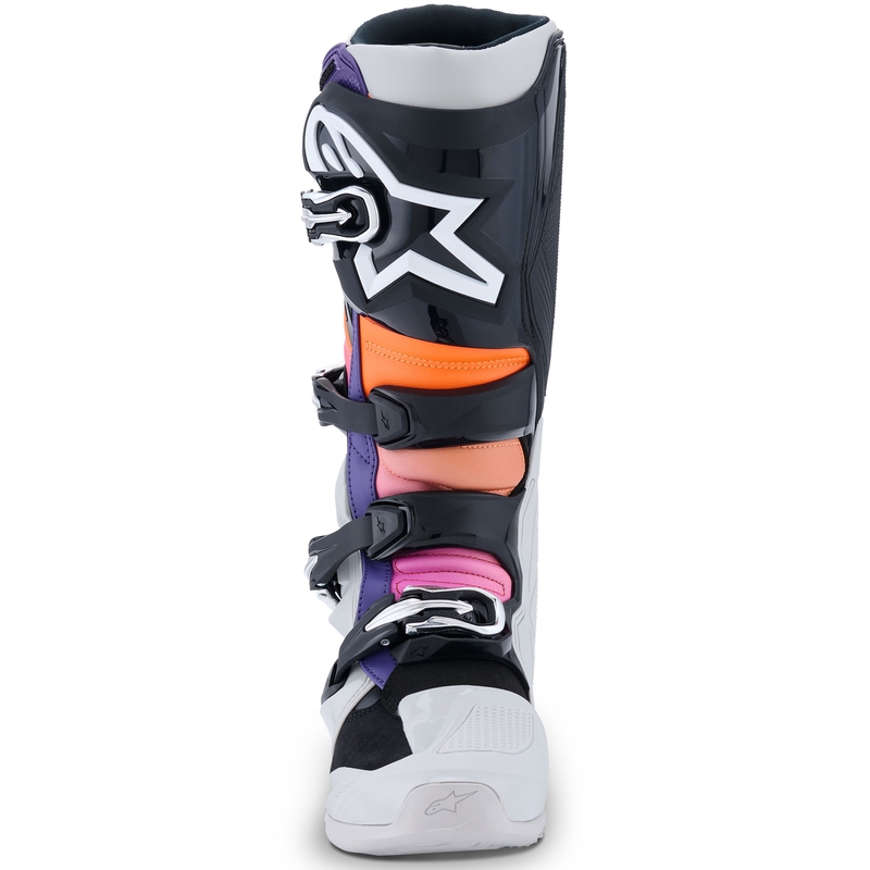 Moto škornji Alpinestars Tech 7 črna-svetlo siva-fluo oranžna-gradient