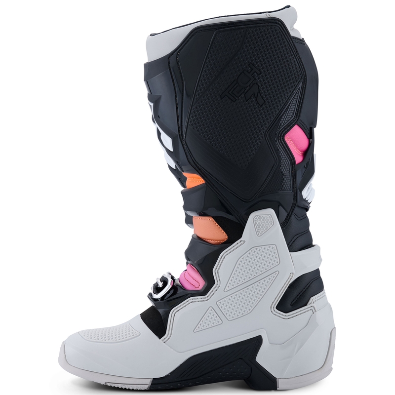 Moto škornji Alpinestars Tech 7 črna-svetlo siva-fluo oranžna-gradient