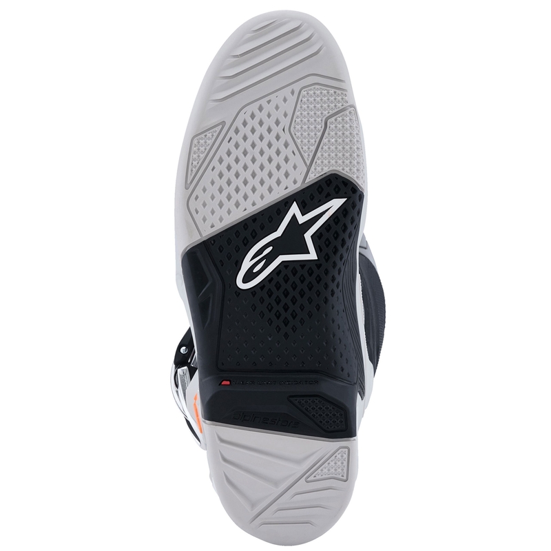Moto škornji Alpinestars Tech 7 črna-svetlo siva-fluo oranžna-gradient