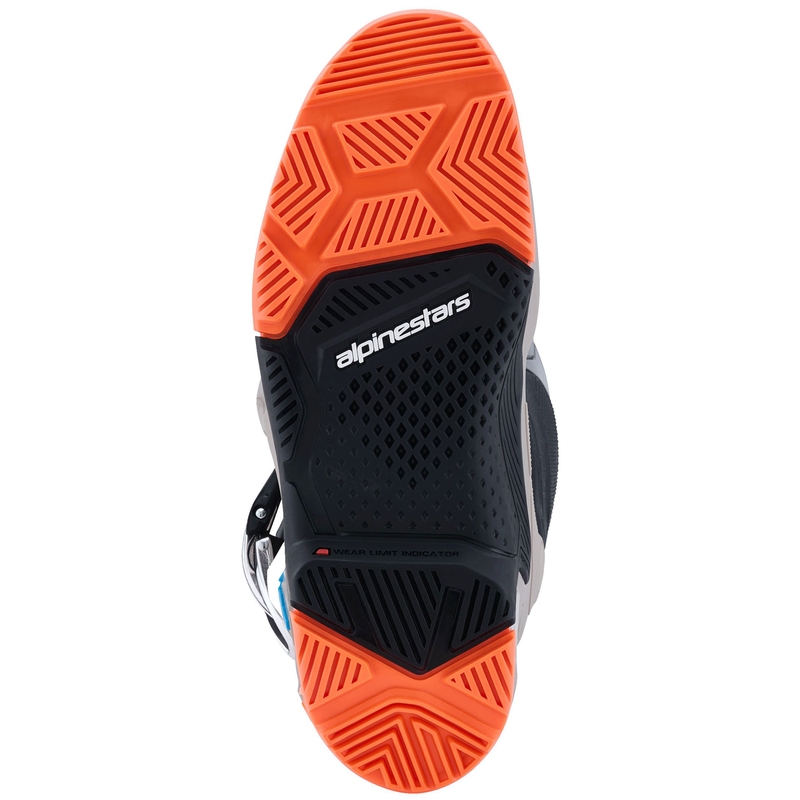 Moto škornji Alpinestars Tech 7 Enduro črno-temno sivo-fluo oranžno