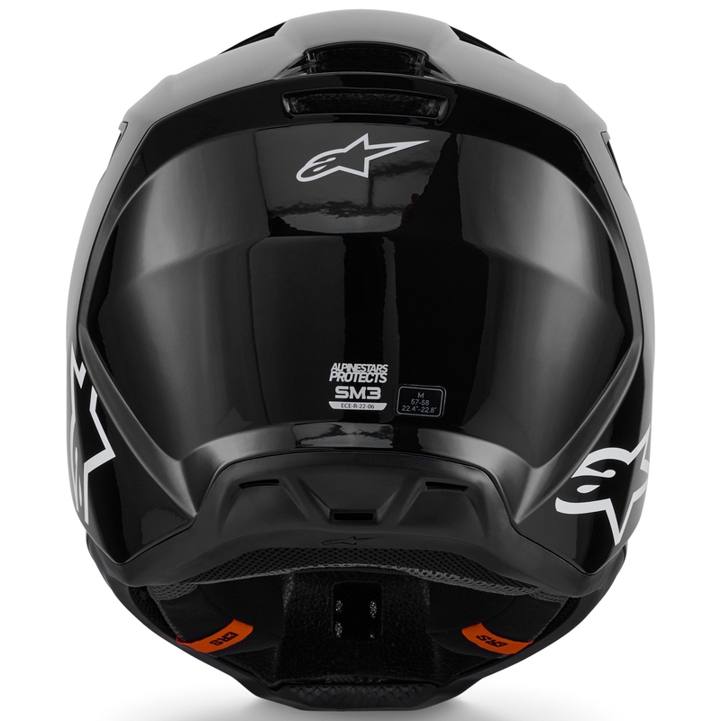 Čelada za motokros Alpinestars S-M3 Solid, črna