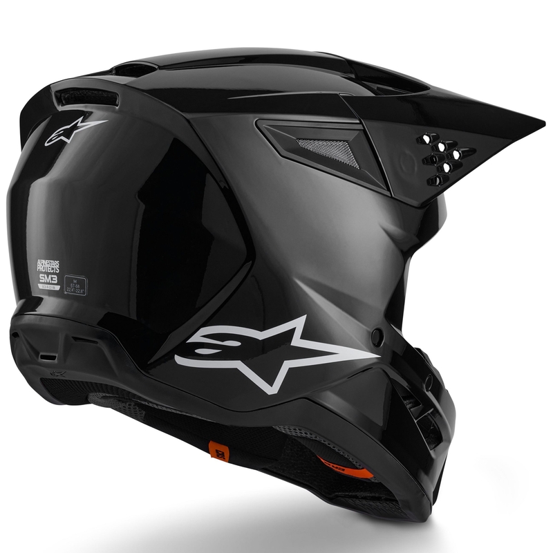 Čelada za motokros Alpinestars S-M3 Solid, črna