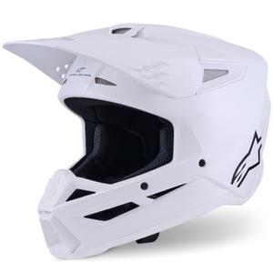 Motokros čelada Alpinestars S-M3 Solid, bela
