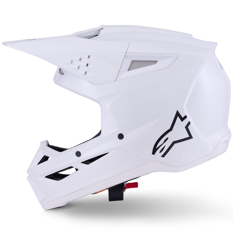 Motokros čelada Alpinestars S-M3 Solid, bela