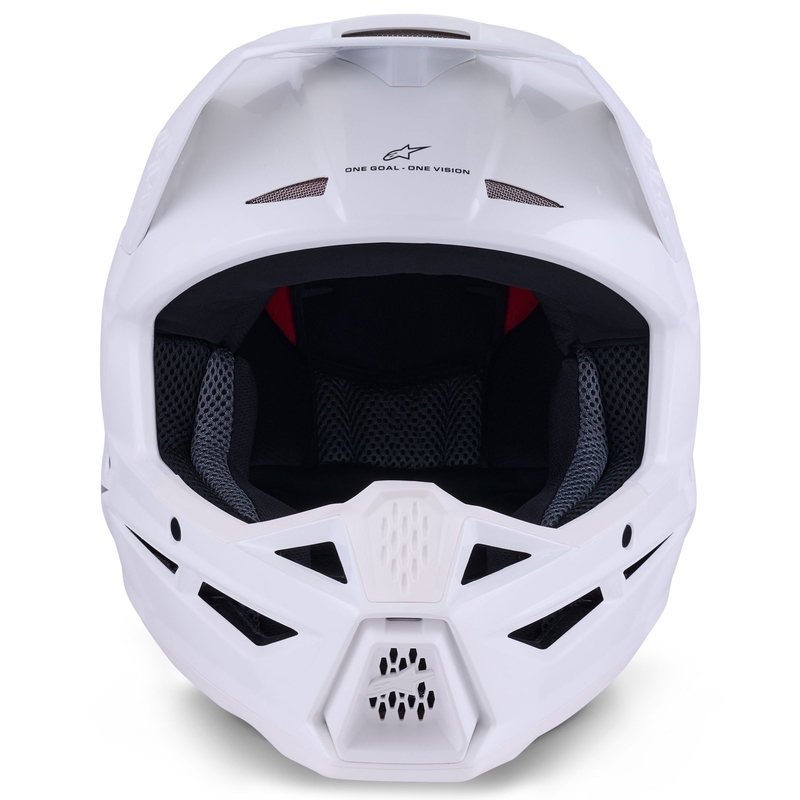 Motokros čelada Alpinestars S-M3 Solid, bela