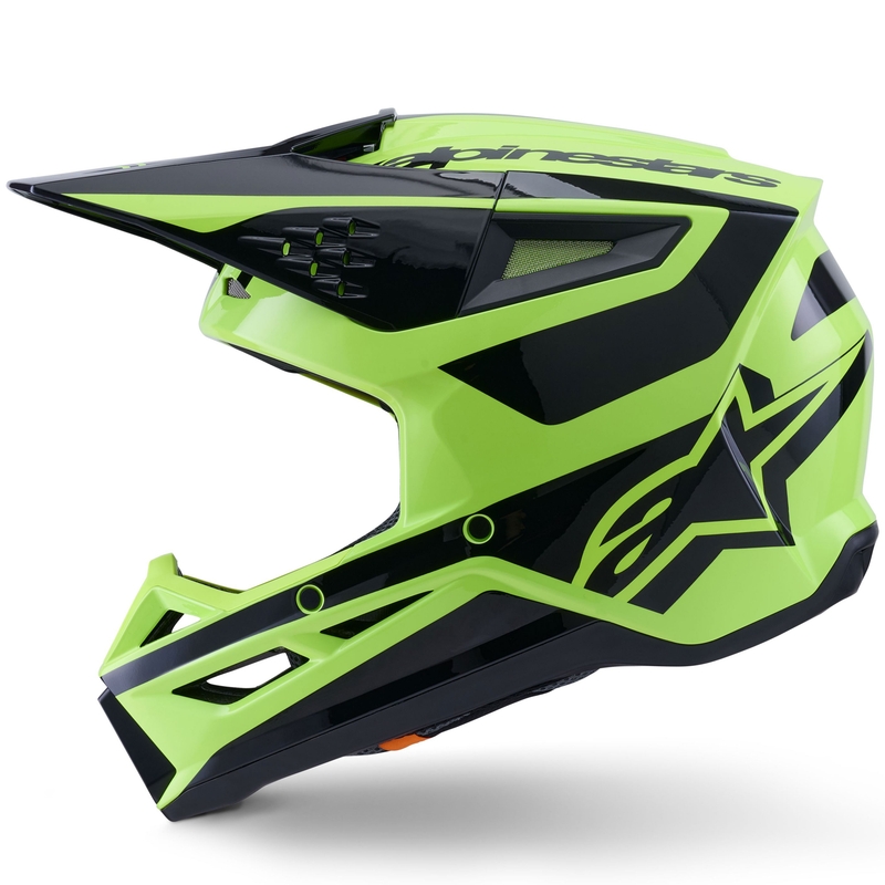 Motokros čelada Alpinestars S-M3 Heat fluo rumeno-črna