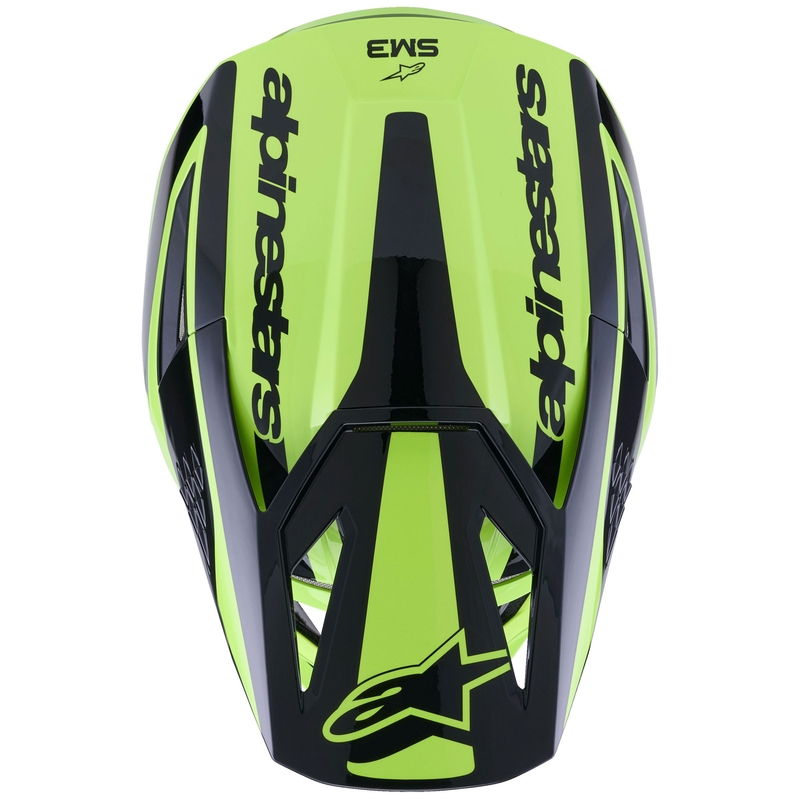 Motokros čelada Alpinestars S-M3 Heat fluo rumeno-črna